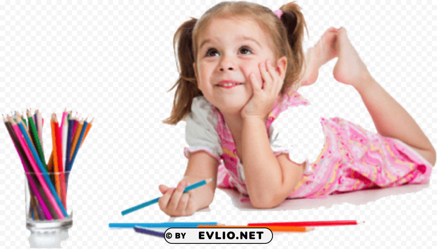 Clever Kids Isolated Item On Transparent PNG Format
