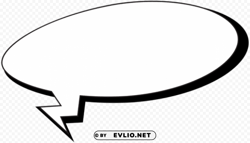 comics speech bubble PNG Image with Isolated Transparency