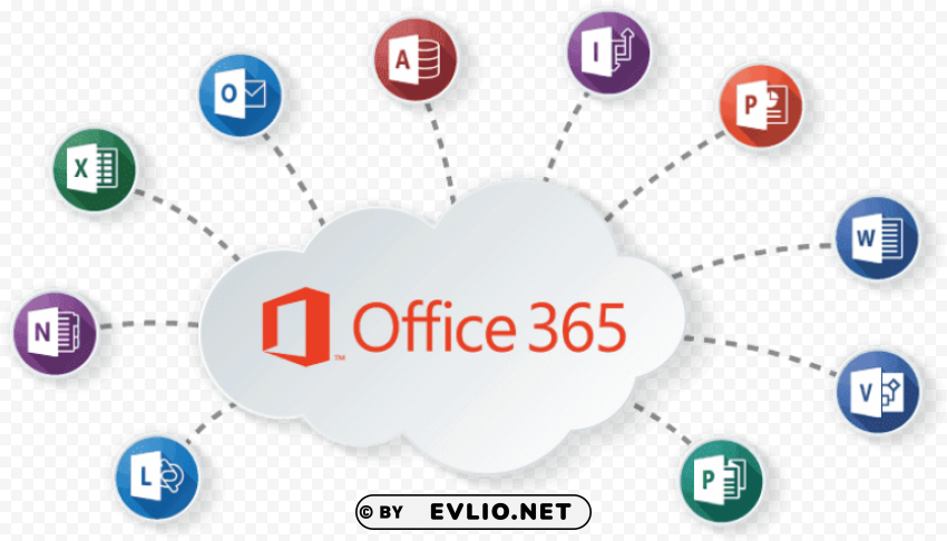 office 365 cloud apps PNG with alpha channel for download