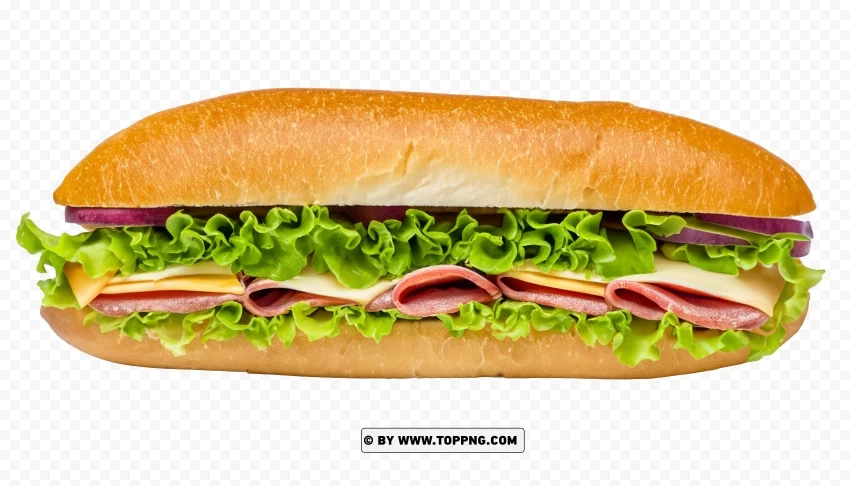 Toasted Italian Submarine Sandwich HD Transparent Image PNG Graphic with Transparency Isolation
