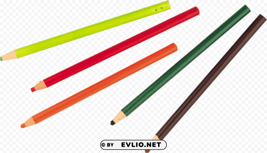 color pencil's PNG Image with Isolated Artwork
