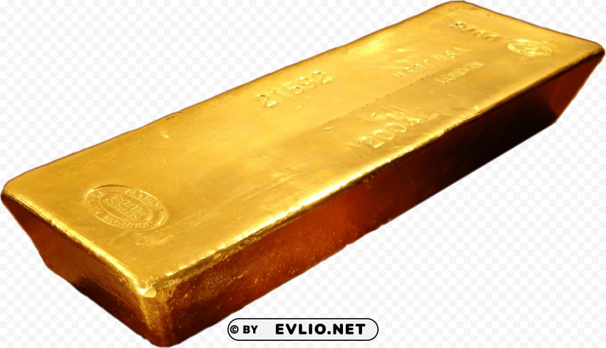 gold bar Isolated Object in Transparent PNG Format