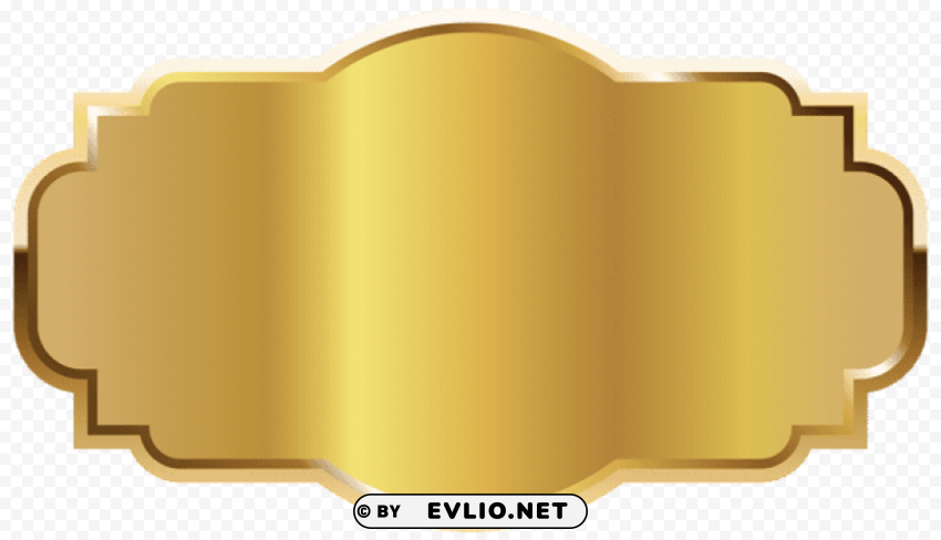 gold label template PNG with no bg clipart png photo - 4049e455