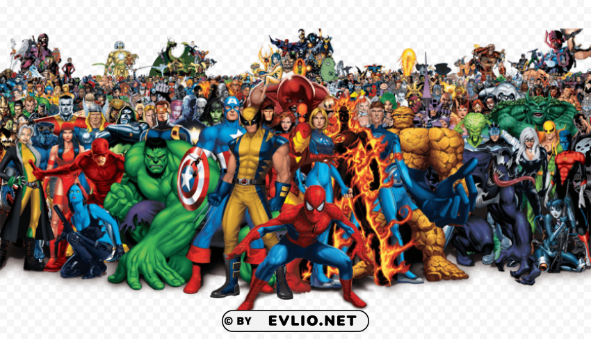 marvel universe Transparent Background Isolation in PNG Format PNG transparent with Clear Background ID 667fb5a6