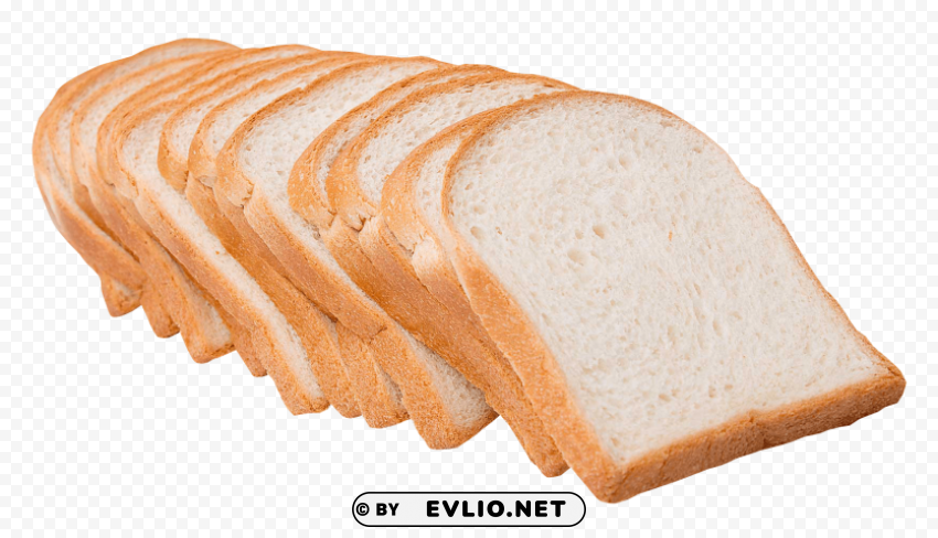 sliced white bread PNG Image with Transparent Cutout