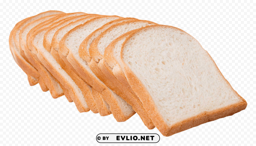 Sliced White Bread PNG Image With Transparent Cutout