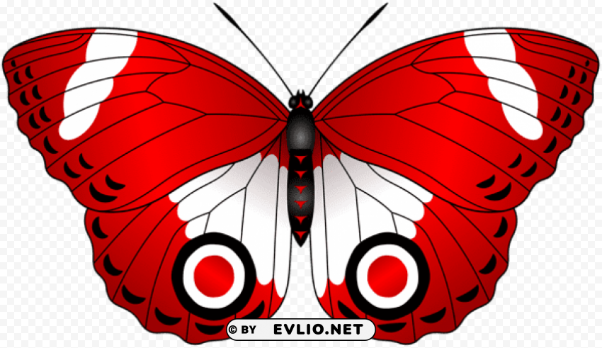 Red Butterfly Transparent PNG Images With No Background Needed