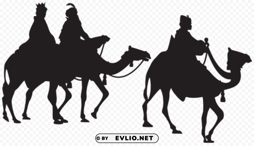 three kings silhouette Free PNG images with alpha transparency compilation