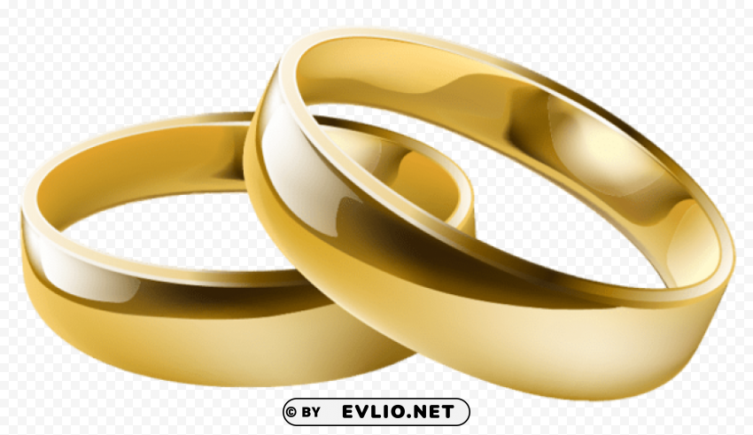 wedding transparent rings clipar picture Isolated PNG Element with Clear Transparency