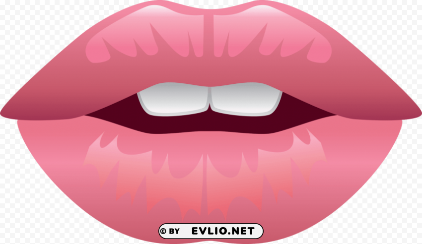 cartoon lips teeth realistic Clear background PNG images comprehensive package