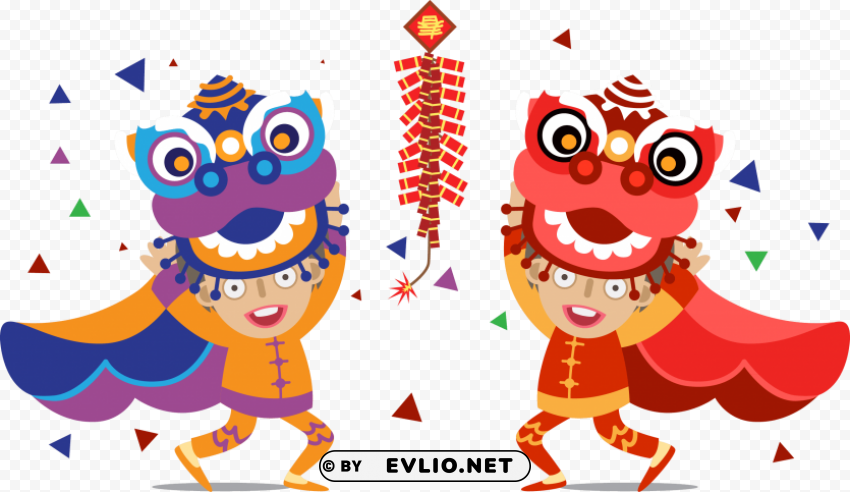 free dance dragon clip art transprent free - chinese new year dragon High-quality transparent PNG images comprehensive set