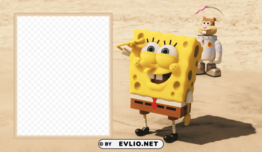 spongebob out of waterframe PNG Graphic with Clear Isolation