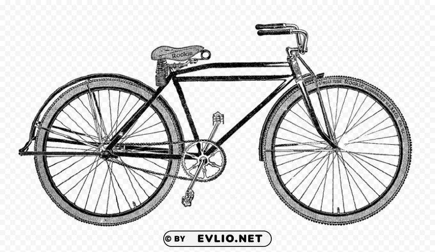 antique bicycle PNG transparent pictures for projects