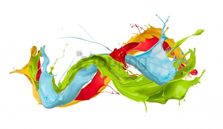 colorful paint splash PNG transparent photos for presentations