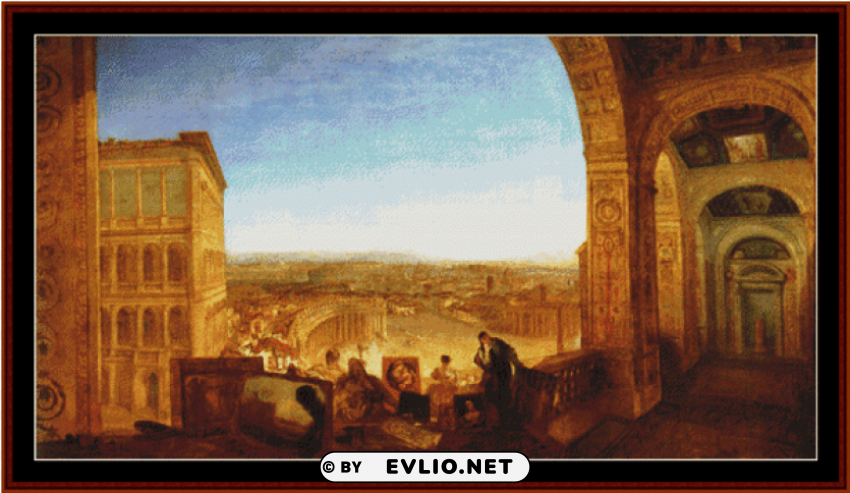 jmw turner rome from the vatican PNG Image with Transparent Isolated Graphic