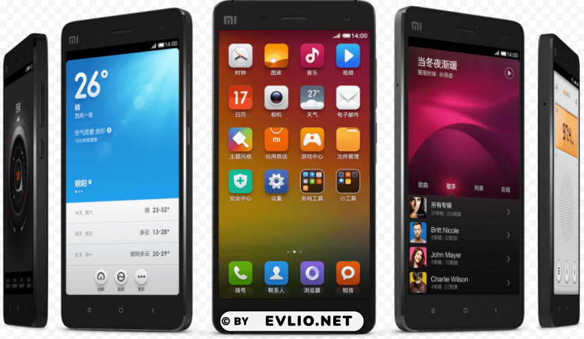 xiaomi phones PNG images with transparent canvas assortment