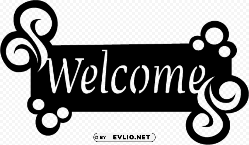 design welcome PNG Image with Clear Background Isolated