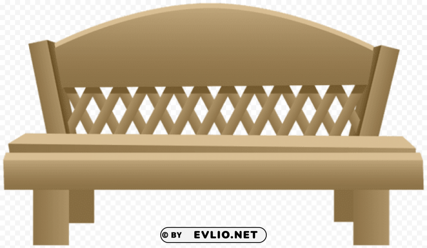 garden bench transparent High Resolution PNG Isolated Illustration