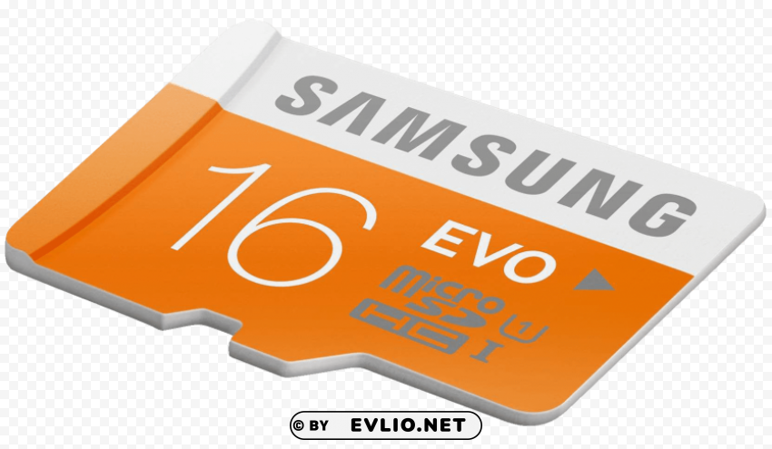 samsung memory card Transparent Background Isolated PNG Design Element