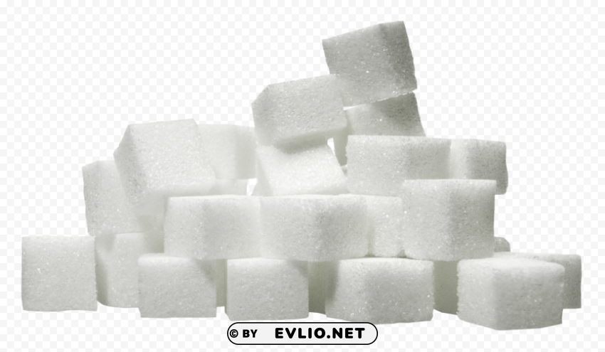 sugar cube PNG Isolated Illustration with Clear Background