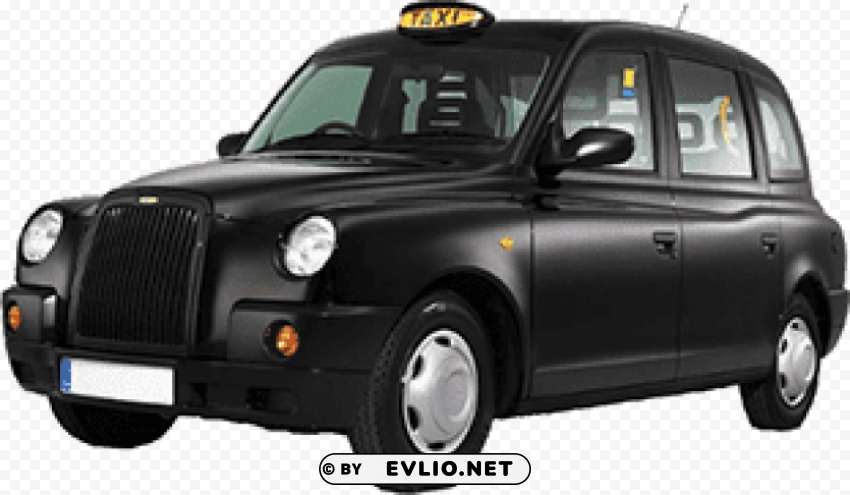 Transparent PNG image Of traditional uk black cab Transparent Background PNG Isolated Element - Image ID f020b99c