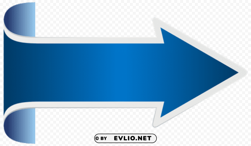 Blue Arrow Transparent PNG Images Set