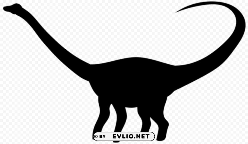 dinosaur silhouette Isolated Graphic Element in Transparent PNG