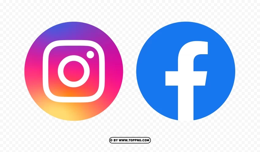 facebook and instagram logo HighQuality Transparent PNG Object Isolation - Image ID ca073360