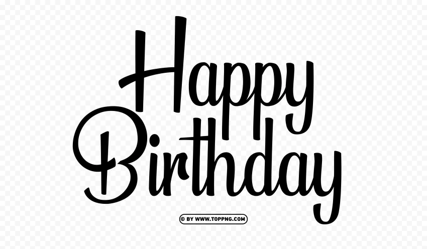Free Happy Birthday Text and Fonts High-resolution PNG images with transparency