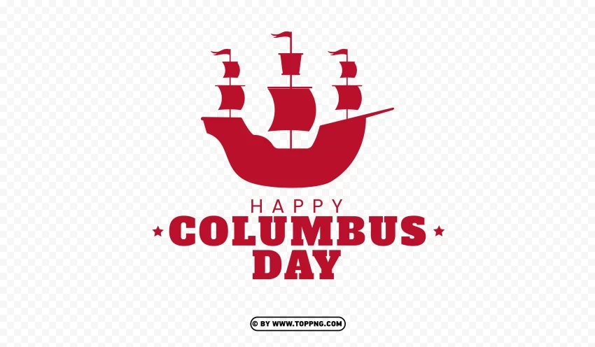 Get Ready for Columbus Day 2023 with our Stunning Images Clear Background PNG Isolated Design