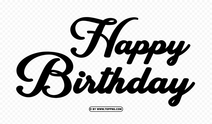 High Quality Happy Birthday Text Graphics High-resolution PNG images with transparency wide set - Image ID 32985f4c
