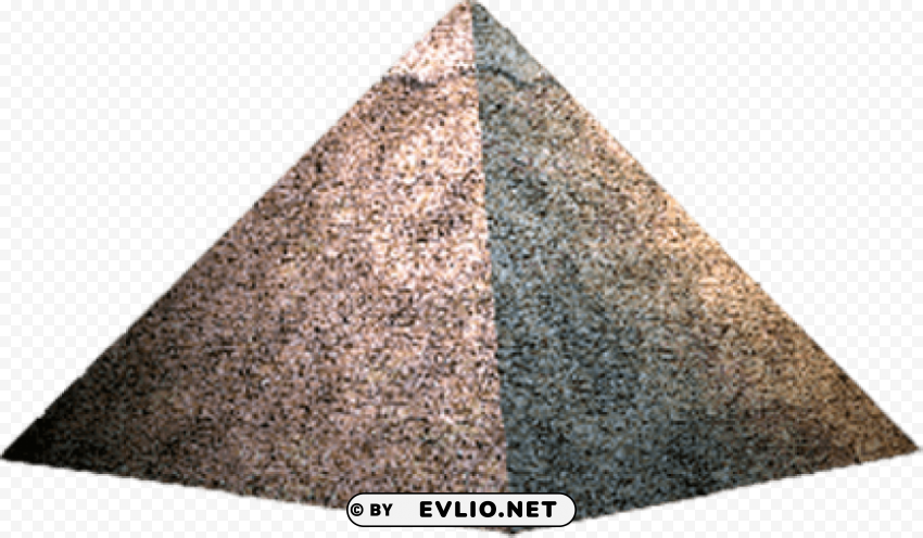 3D Pyramid Made Of Small Stones Pharaoh Clean Background Isolated PNG Illustration