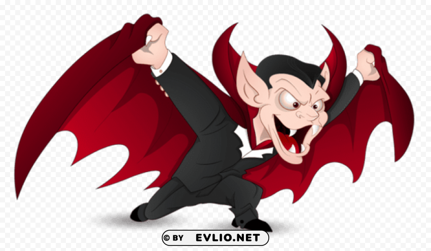 red halloween vampire PNG Graphic with Isolated Transparency