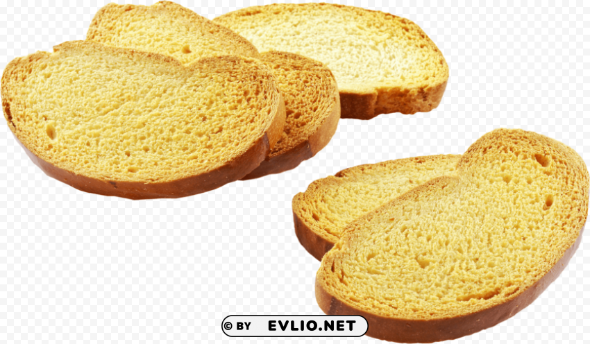 toast Isolated Item on Clear Transparent PNG