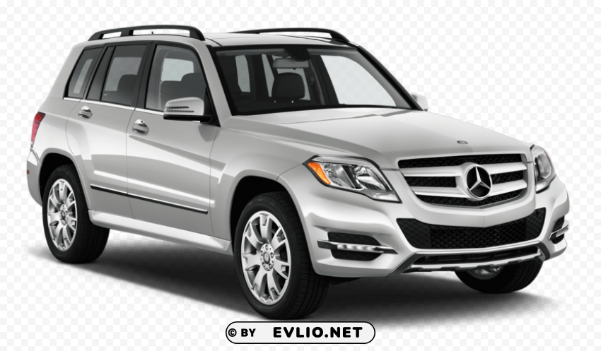 silver mercedes benz glk 2014 car Isolated Subject with Transparent PNG