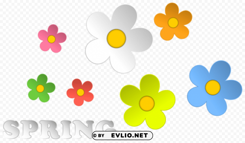 spring and flowers decor PNG transparent photos for design