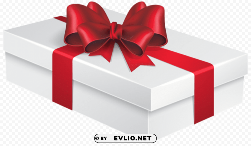 white gift box Transparent graphics PNG clipart png photo - 74867d62