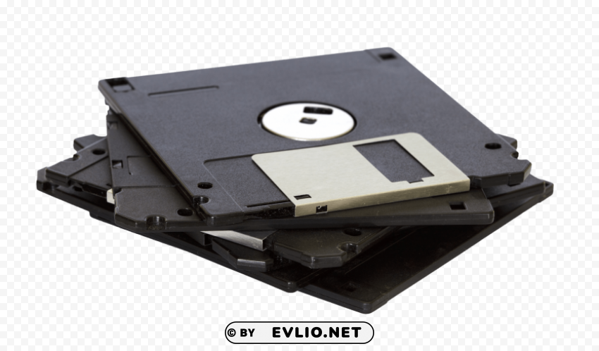 Floppy Disk Transparent Cutout PNG Graphic Isolation