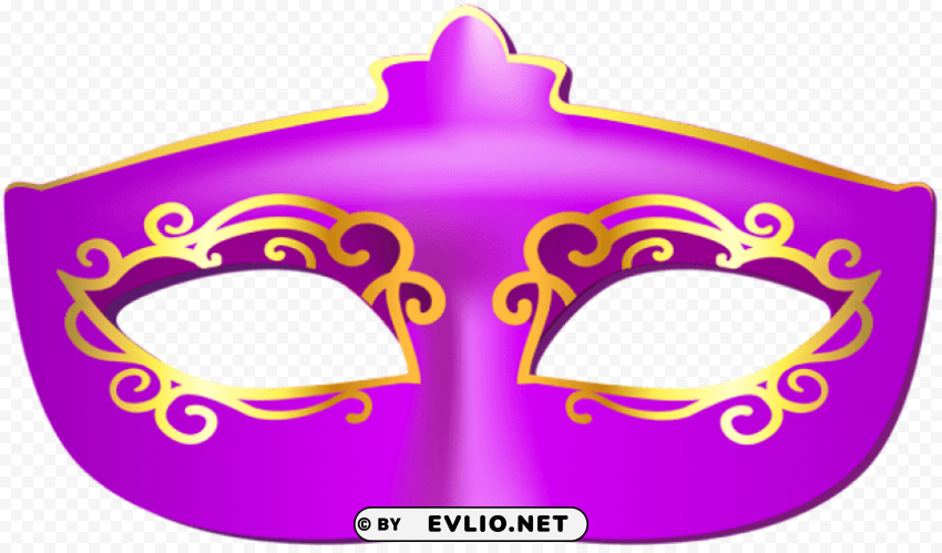 purple carnival mask Isolated Item in HighQuality Transparent PNG