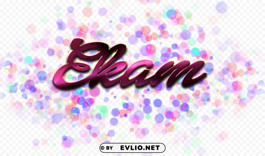 ekam miss you name Isolated Illustration in Transparent PNG
