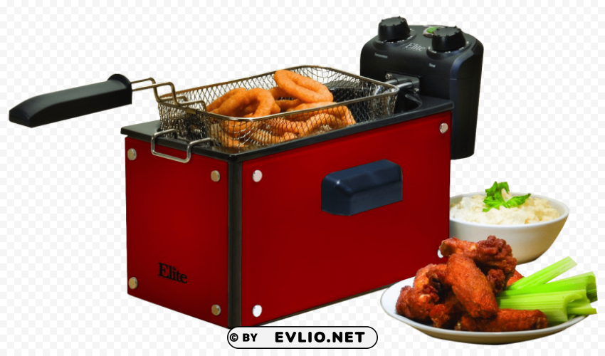 electric deep fryer Transparent PNG Isolated Artwork