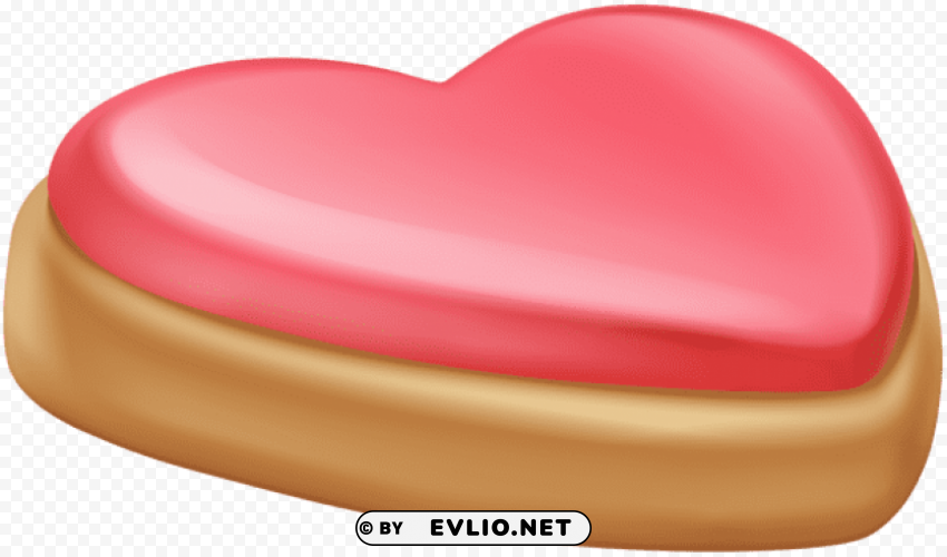 sweet heart with cream PNG with transparent overlay clipart png photo - e0afe790