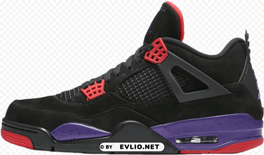 air jordan 4 raptors Isolated Item on HighQuality PNG