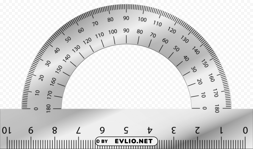 protractor Isolated Item on Transparent PNG Format