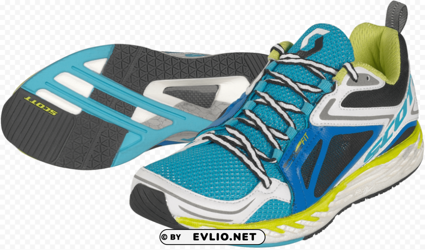 running shoes PNG transparent elements complete package