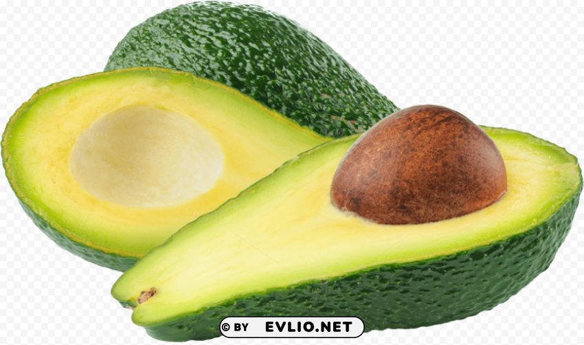 avocado Isolated Object on Transparent Background in PNG