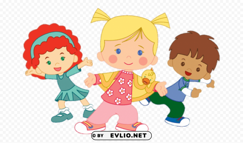 chloe and her friends Clean Background Isolated PNG Image