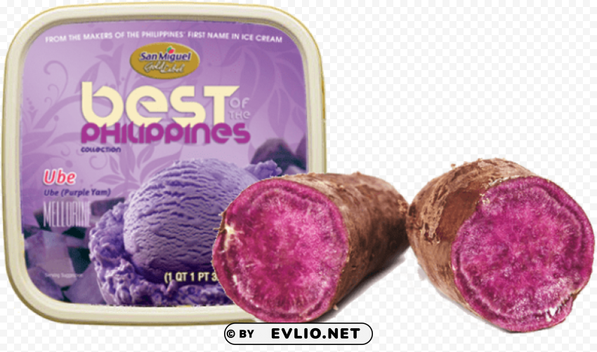 purple yam Clear Background Isolation in PNG Format
