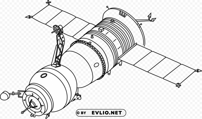 soyuz technical drawing PNG design