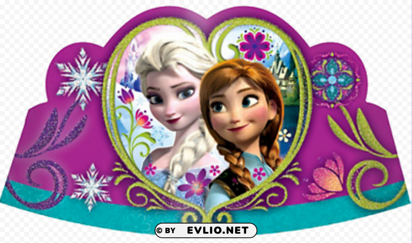 disney frozen tiaras PNG Image Isolated with Clear Transparency